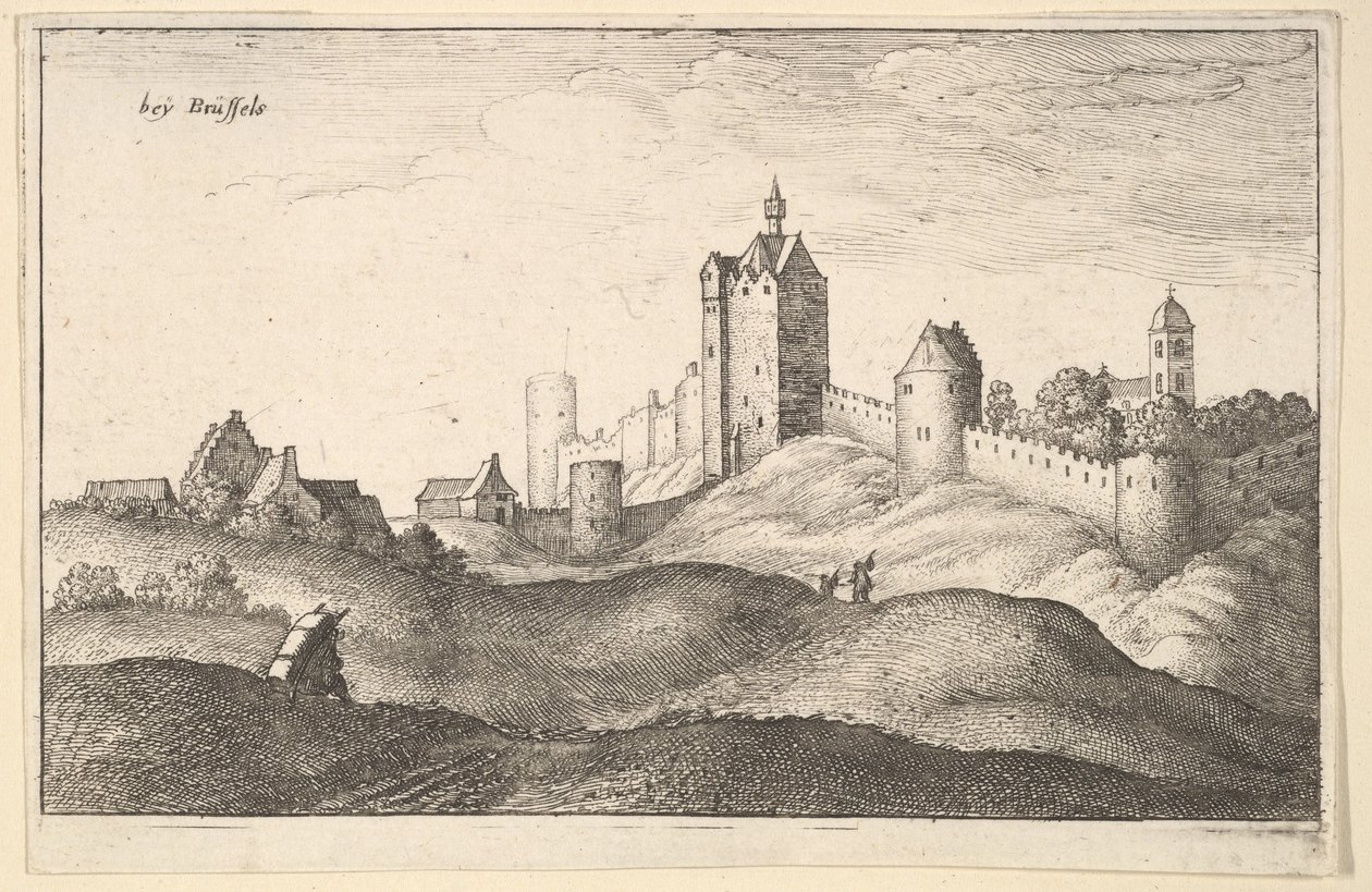 beÿ Bruksela Bruksela, ok. 1643. autorstwa Wenceslaus Hollar