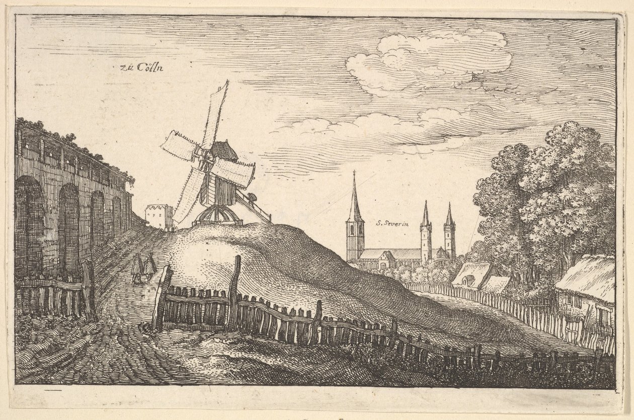 zü Cölln Cologne, 1643. autorstwa Wenceslaus Hollar