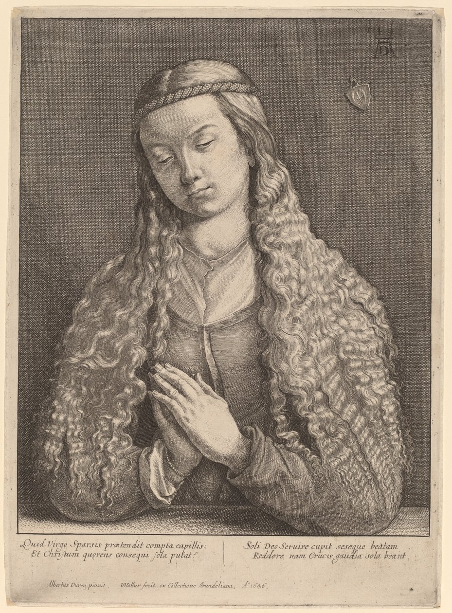 Katharine Furlegerin autorstwa Wenceslaus Hollar after Albrecht Dürer