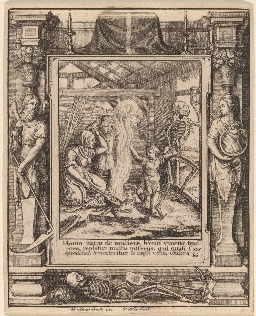 Dziecko autorstwa Wenceslaus Hollar after Hans Holbein the Younger after Abraham van Diepenbeeck