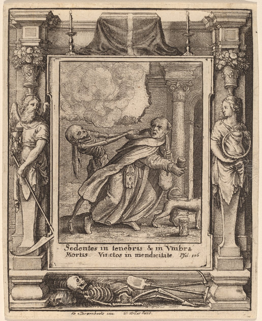 Mnich autorstwa Wenceslaus Hollar after Hans Holbein the Younger after Abraham van Diepenbeeck