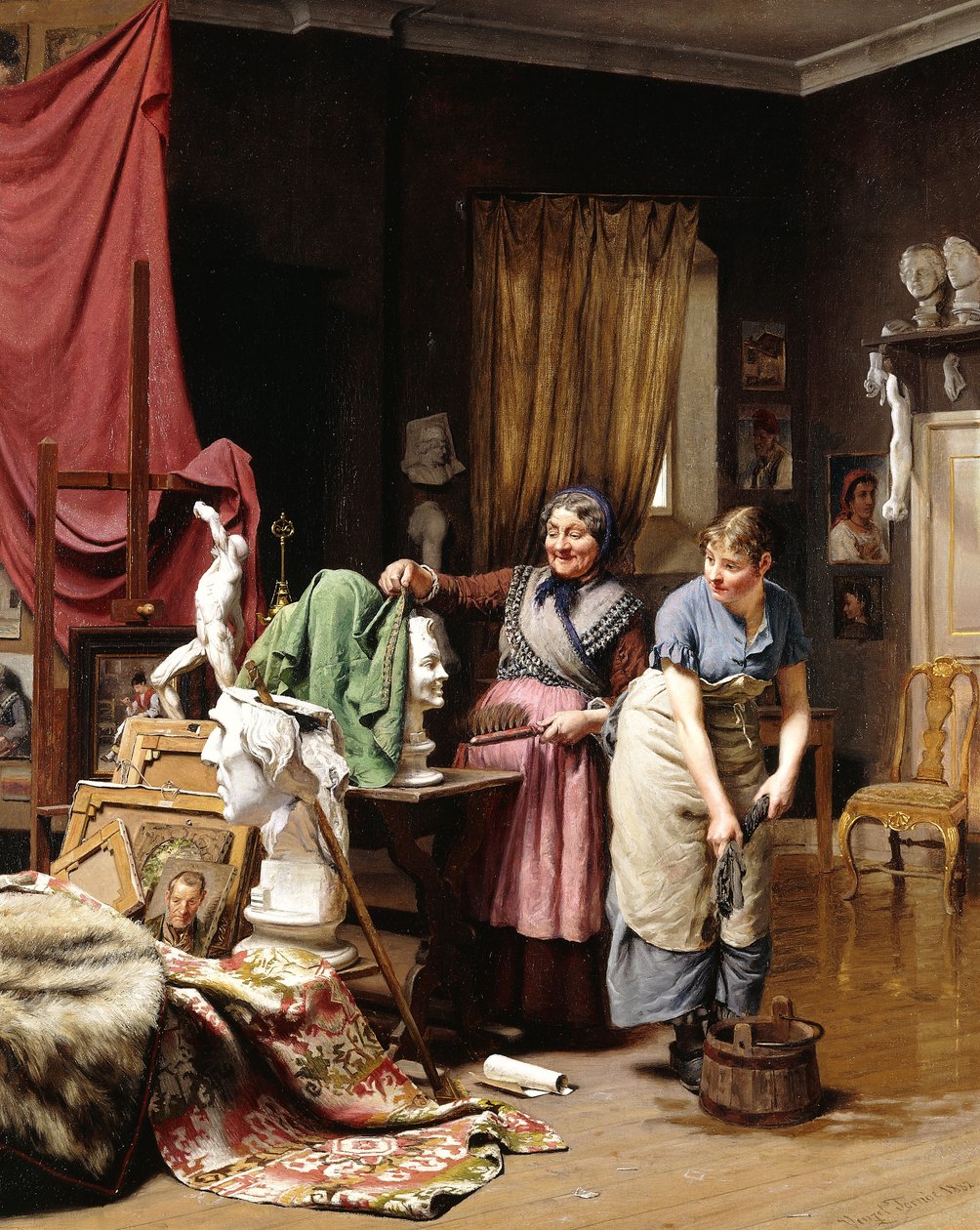 W pracowni, 1882 autorstwa Wenzel Ulrik Tornoe