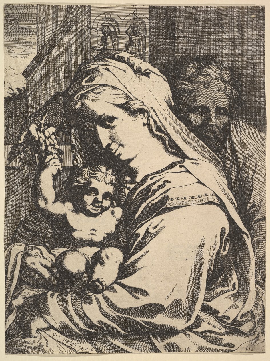 Święta Rodzina, 1612. autorstwa Werner Jacobsz. van den Valckert