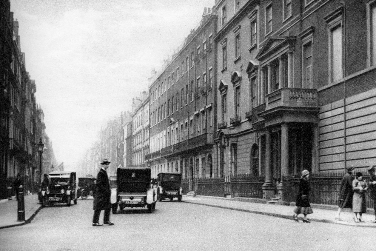 Harley Street, Londyn, 1926-1927. autorstwa Whiffin