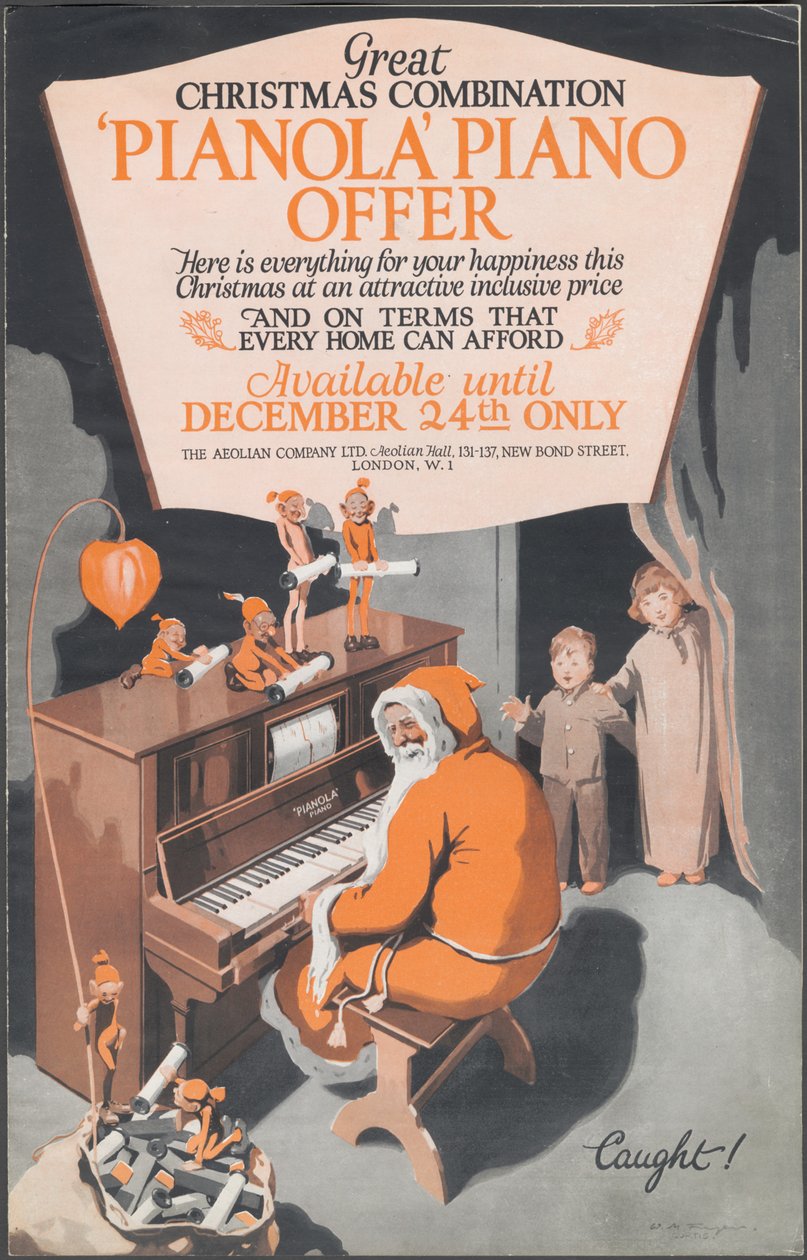 Eolska Firma Pianolas, lata 20. autorstwa Wilfred Fryer