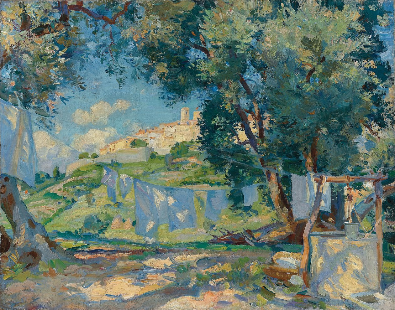 Lekki powiew, Biot, Prowansja autorstwa Wilfred Gabriel de Glehn