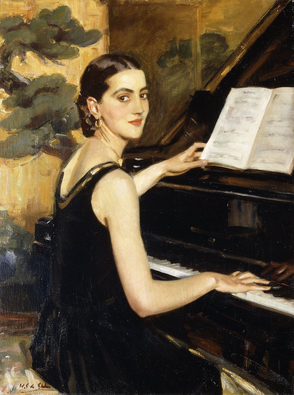 Pianista autorstwa Wilfred Gabriel de Glehn