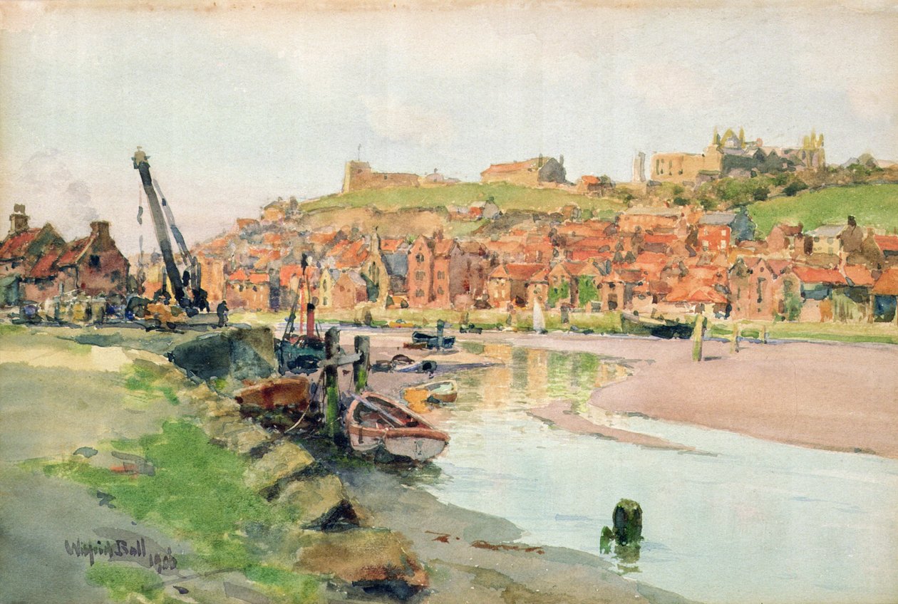 Różany wieczór, Whitby autorstwa Wilfrid Williams Ball