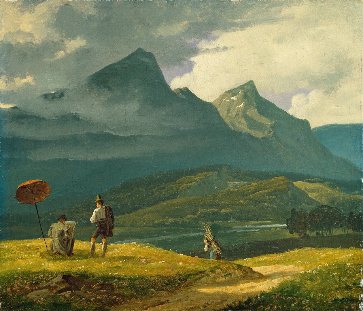 Krajobraz górski. autorstwa Wilhelm Bendz