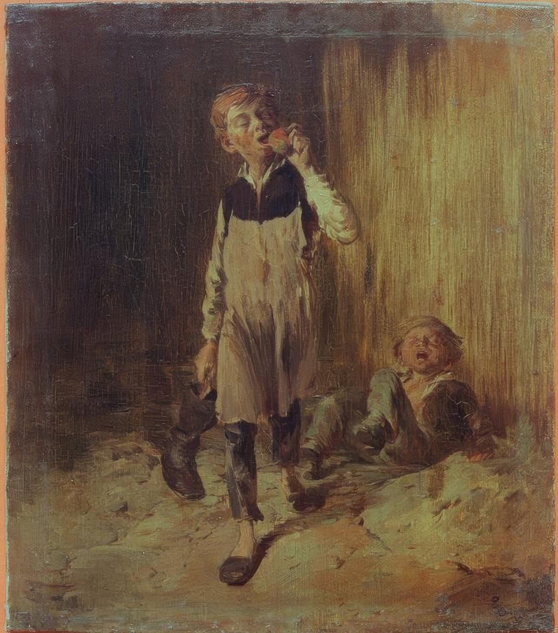 W.Busch, szewc po bójce autorstwa Wilhelm Busch