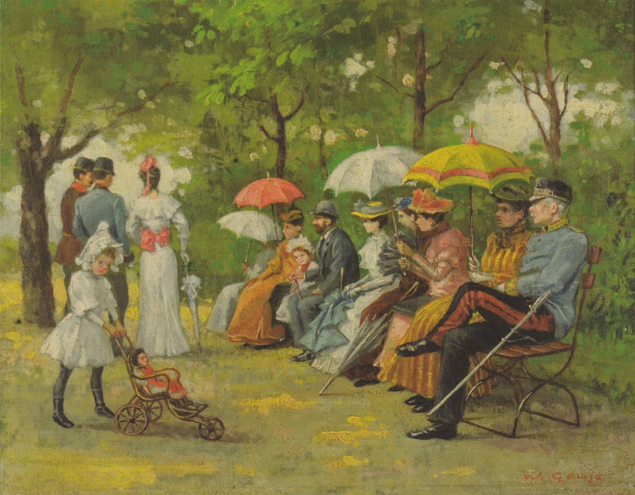 Lasterallee w Prater autorstwa Wilhelm Gause