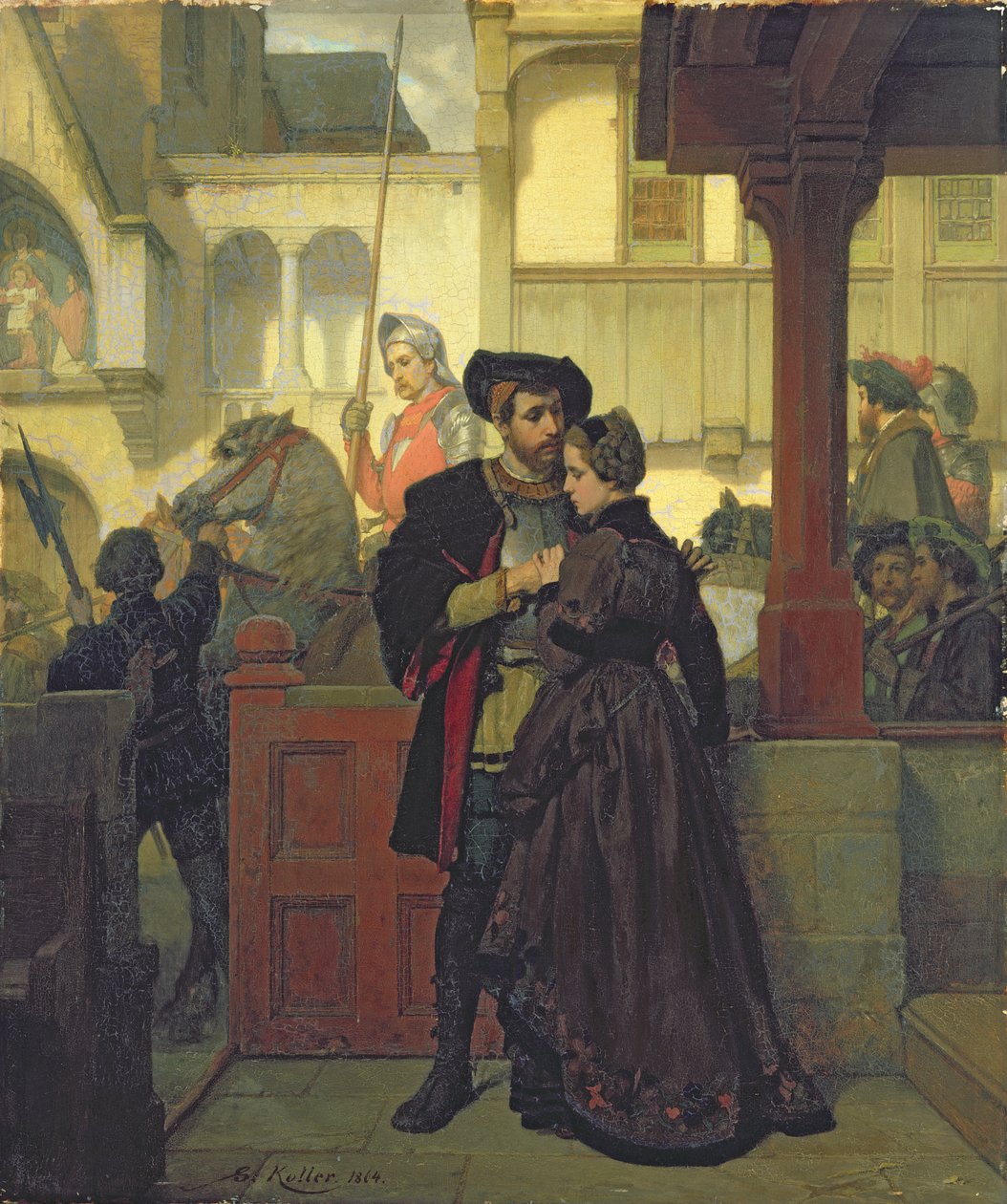 Pożegnanie, 1864 autorstwa Wilhelm Koller