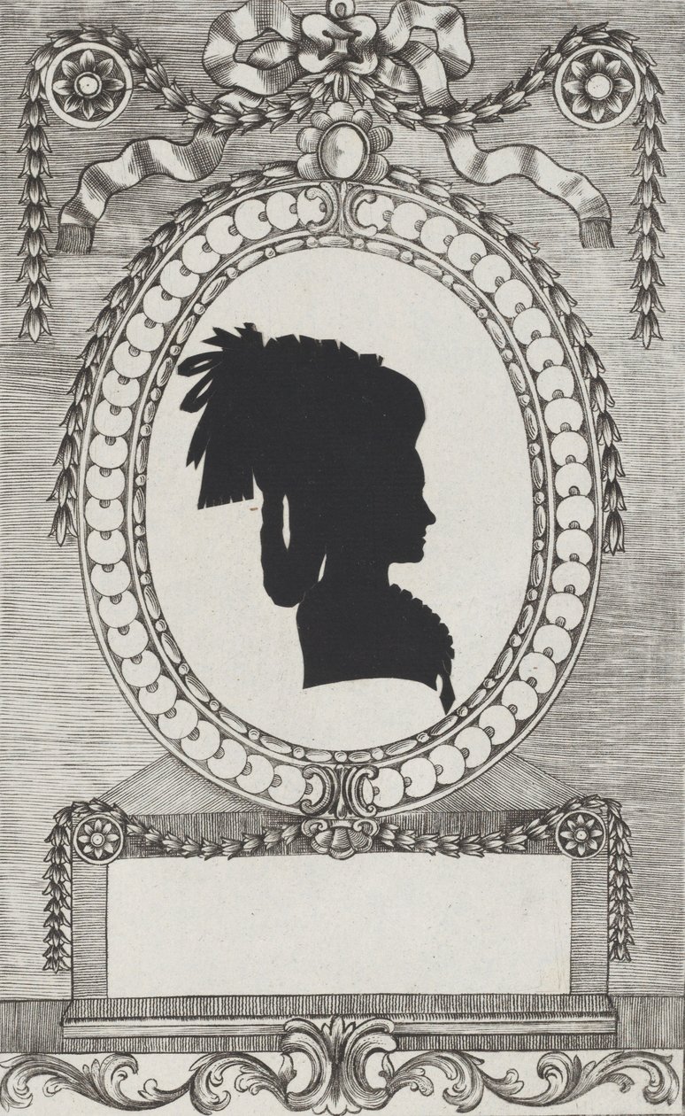 Sylwetka hrabiny Lodroni, 1784-1834. autorstwa Wilhelm Ackermann