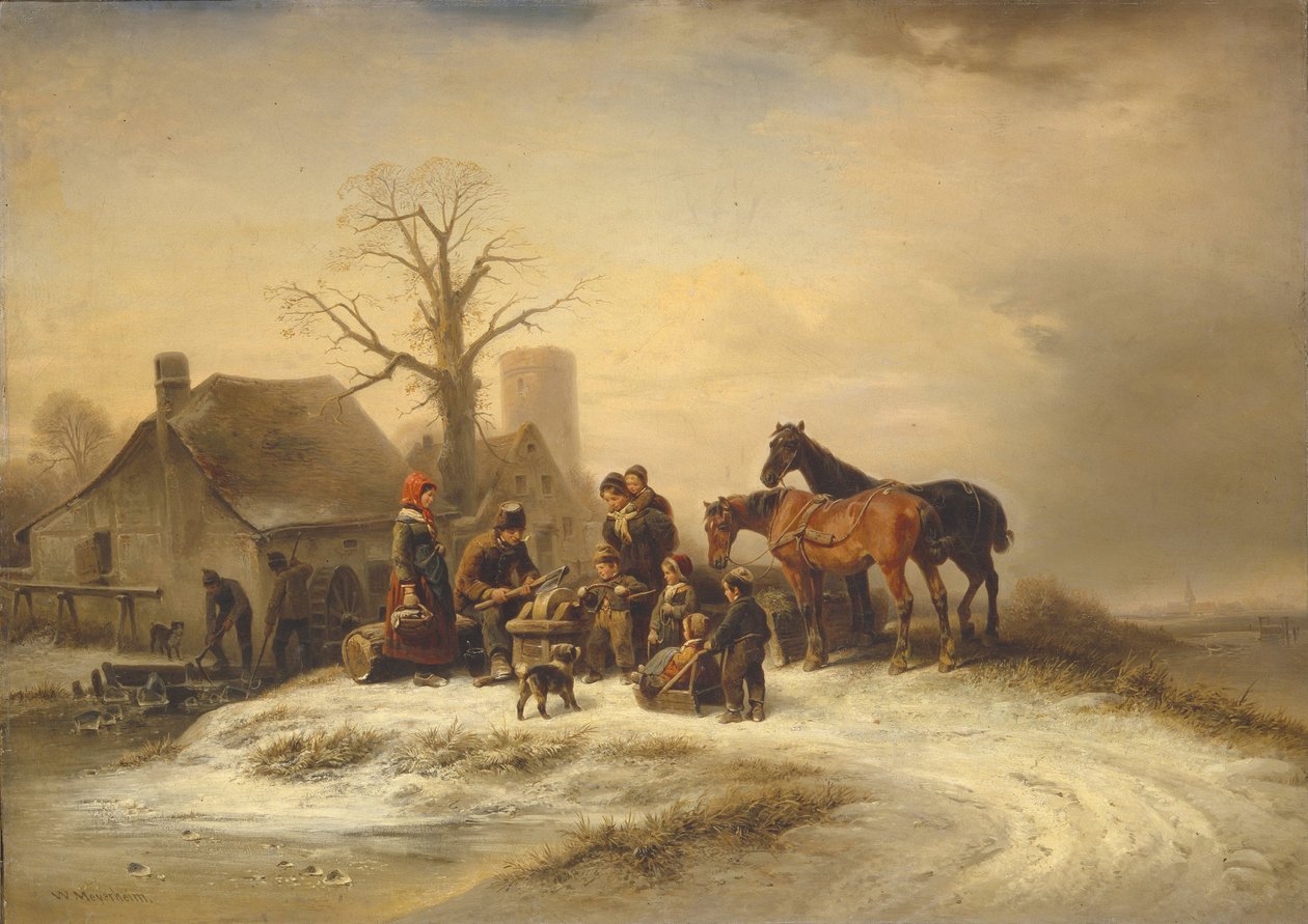 Szlifierz, przed 1862 r. autorstwa Wilhelm Alexander Meyerheim