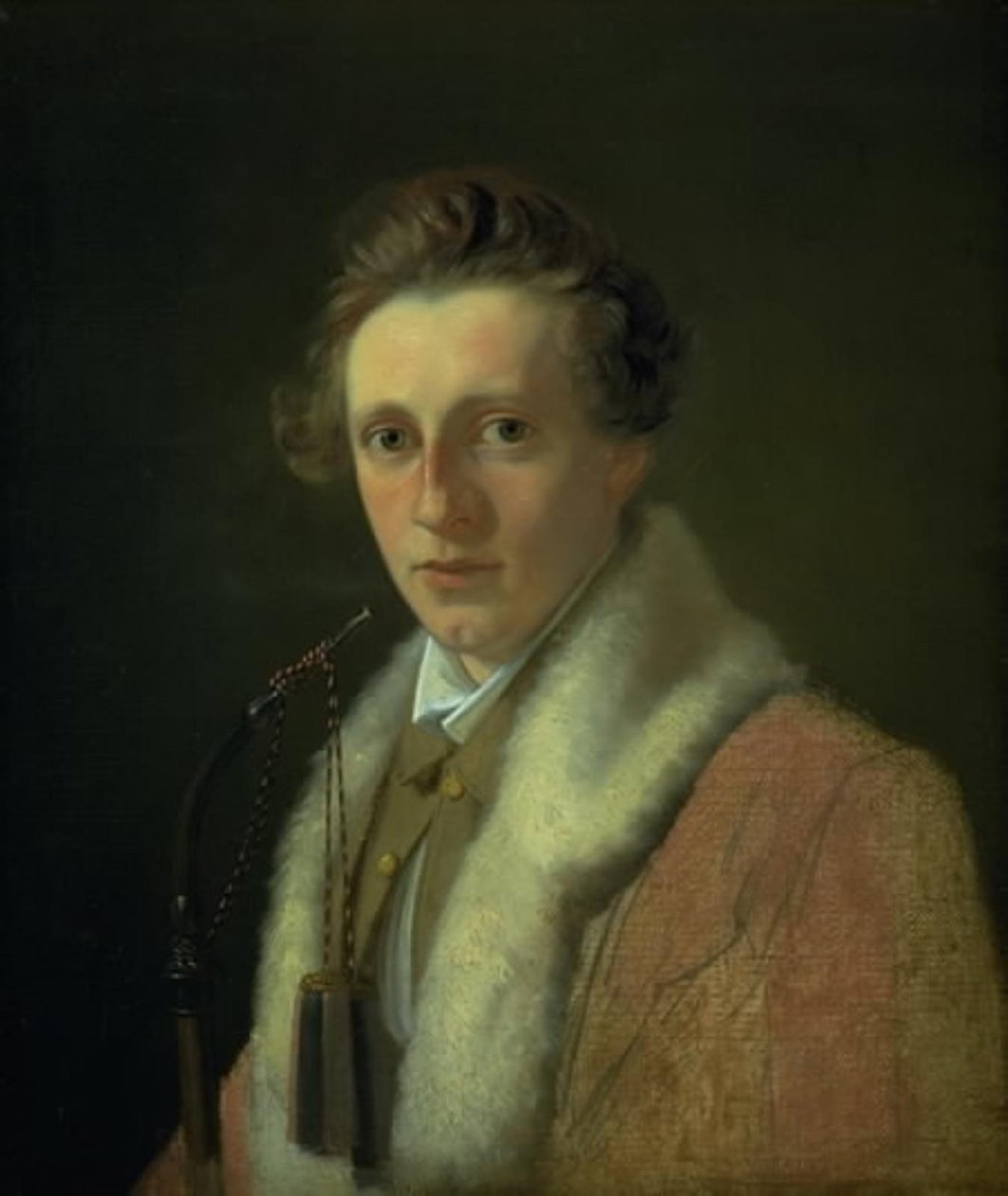 Niemiecki malarz Heinrich Marr autorstwa Wilhelm Bendz