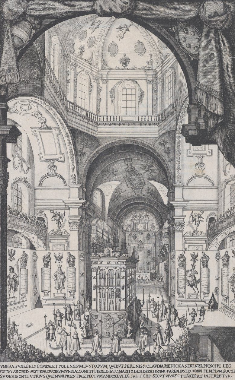 Katafalk Leopolda, arcyksięcia Austrii, 1646. autorstwa Wilhelm Frommer