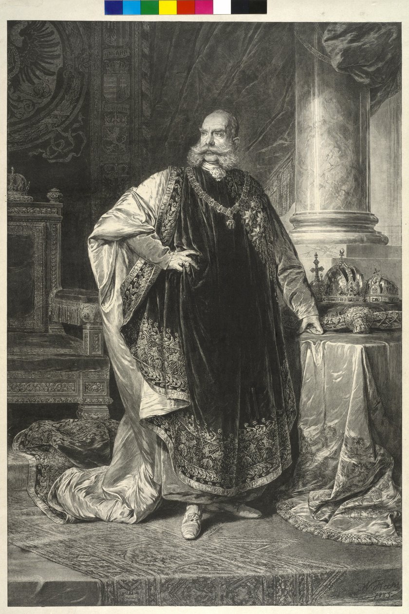 Cesarz Austrii Franciszek Józef I autorstwa Wilhelm Hecht
