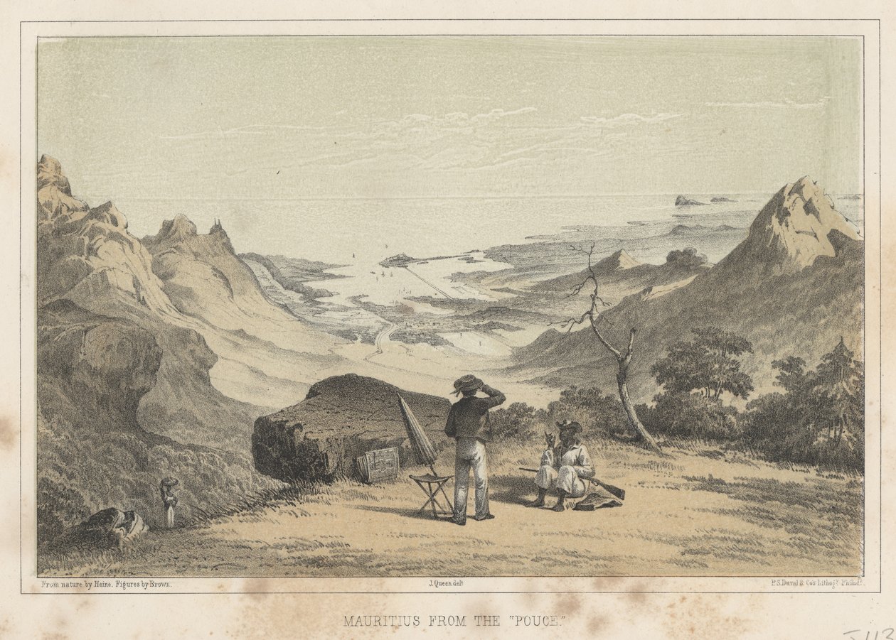 Mauritius z Pouce, 1855 autorstwa Wilhelm Joseph Heine