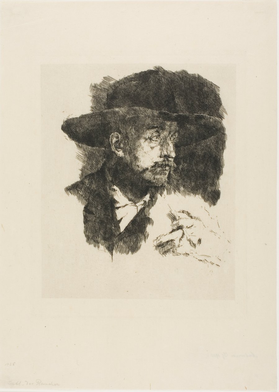 Palacz autorstwa Wilhelm Maria Hubertus Leibl