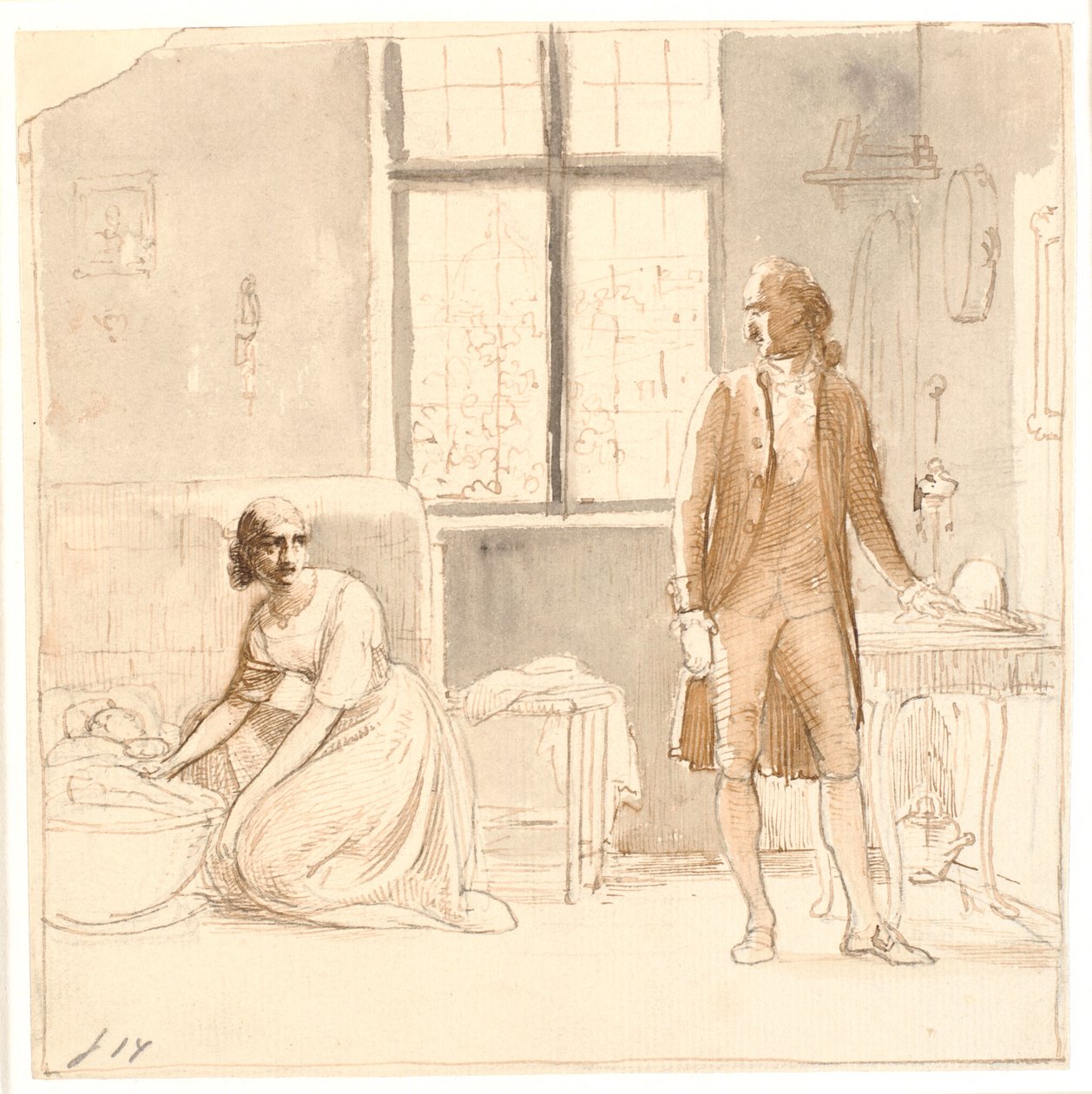 Goethe z wdową w Rzymie autorstwa Wilhelm Marstrand