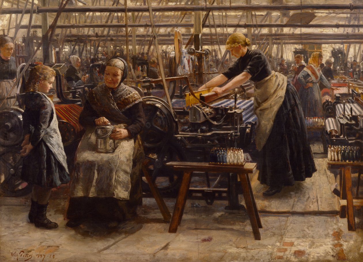Tkalnia Kołowa autorstwa Wilhelm Peters