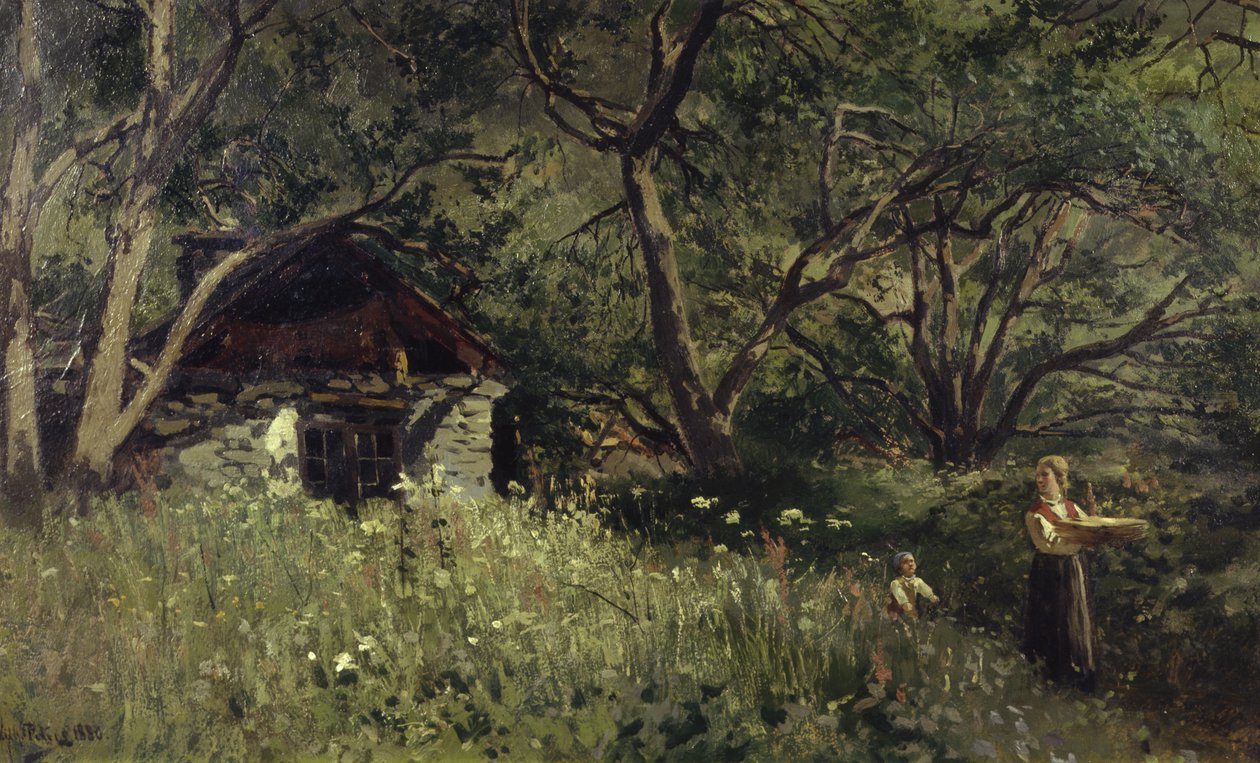 Letnie wypieki (olej na płótnie) autorstwa Wilhelm Peters