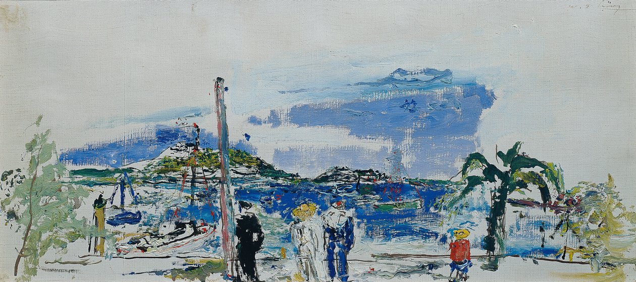 Żeglarze na plaży? autorstwa Wilhelm Thöny