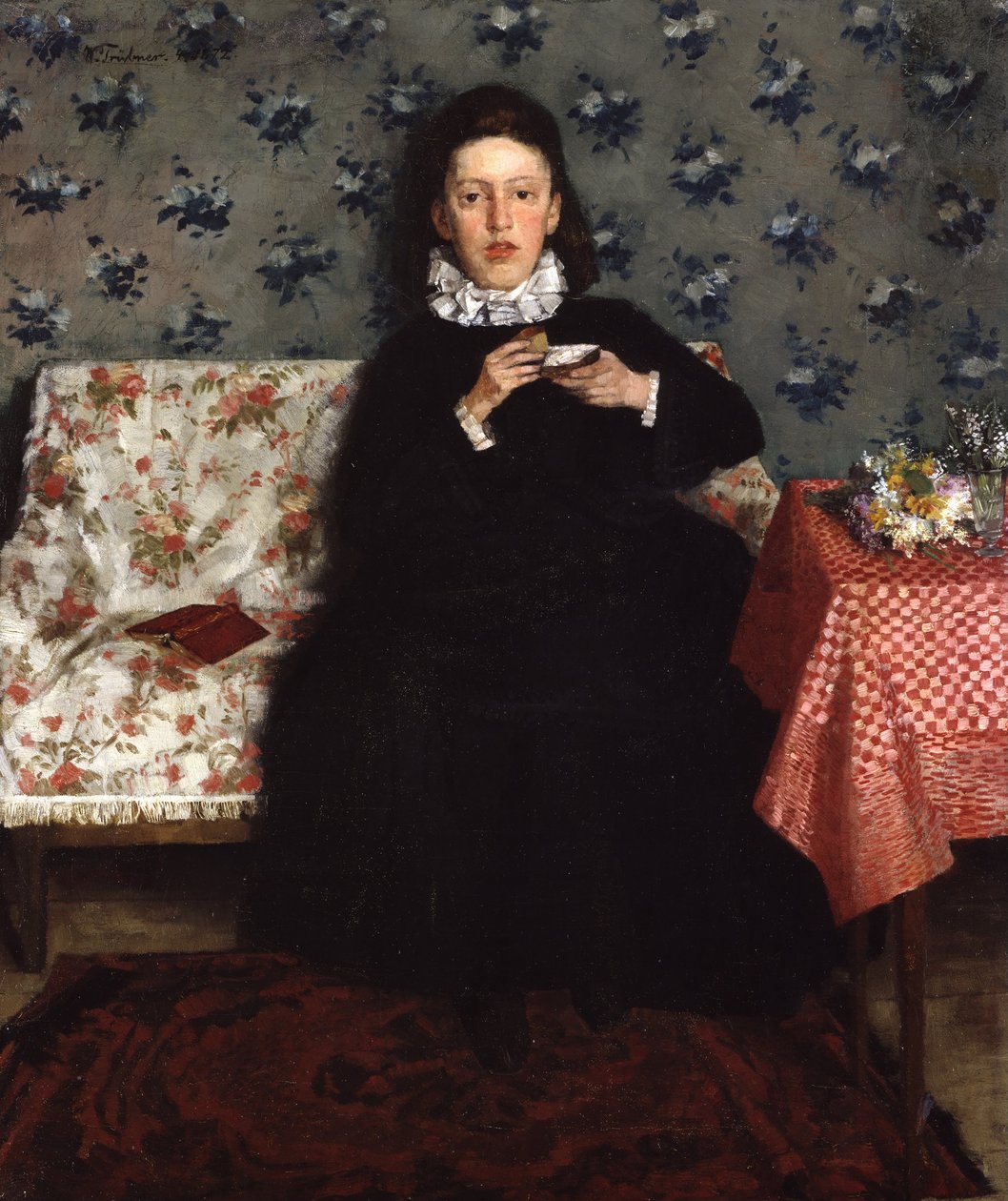 Na sofie autorstwa Wilhelm Trübner