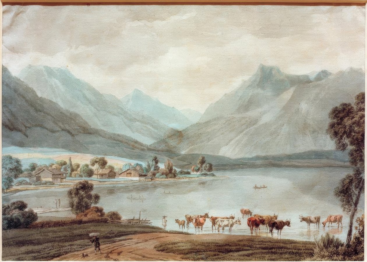 Jezioro Schliersee autorstwa Wilhelm von Kobell
