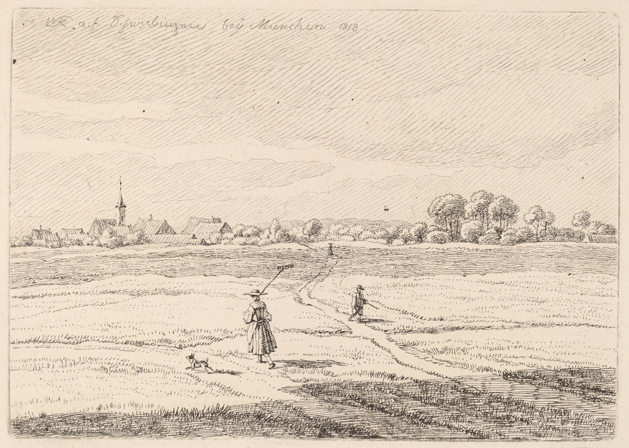 Schwabing autorstwa Wilhelm von Kobell