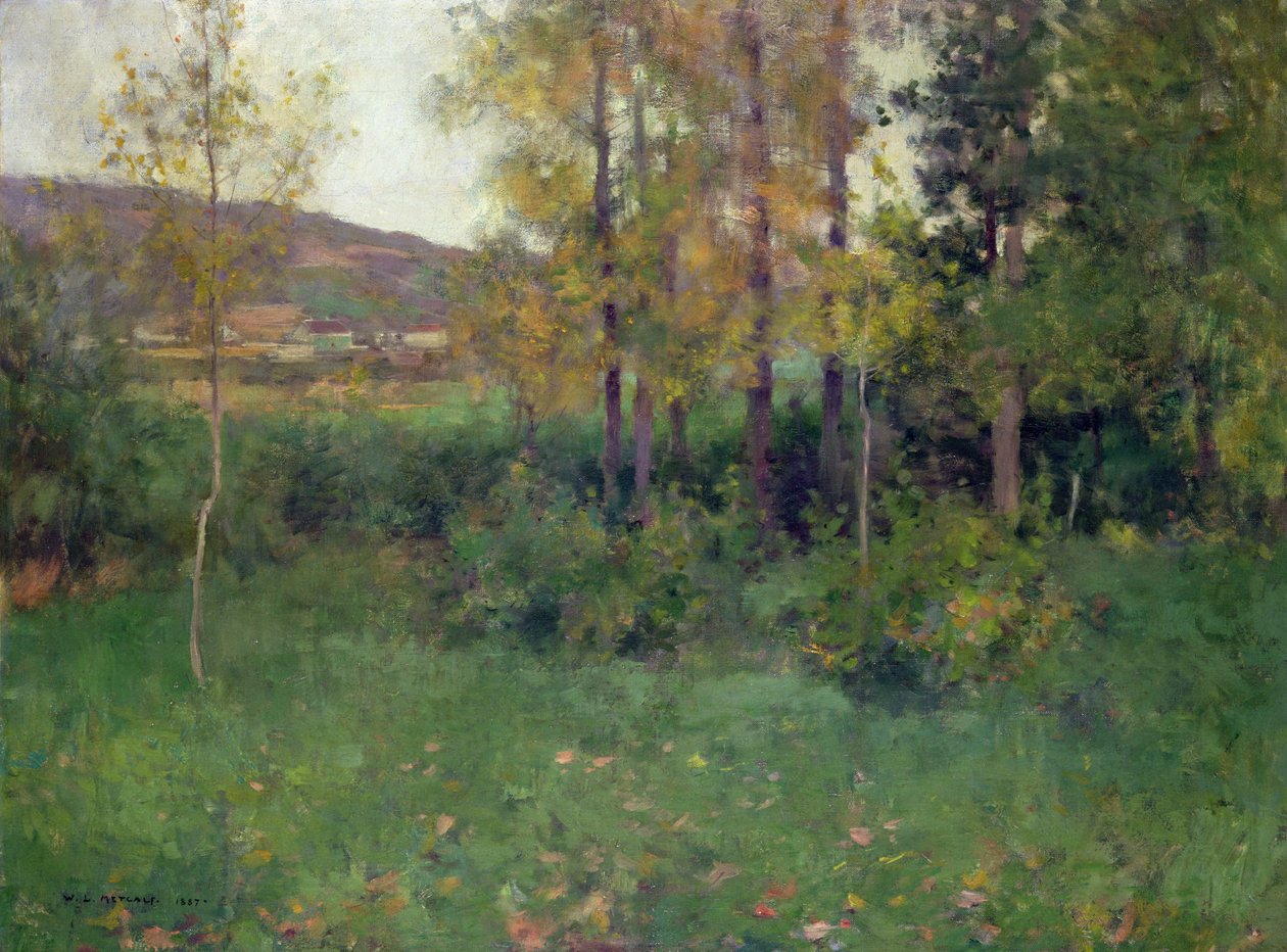 Wiosenny krajobraz, Giverny autorstwa Willard Leroy Metcalf