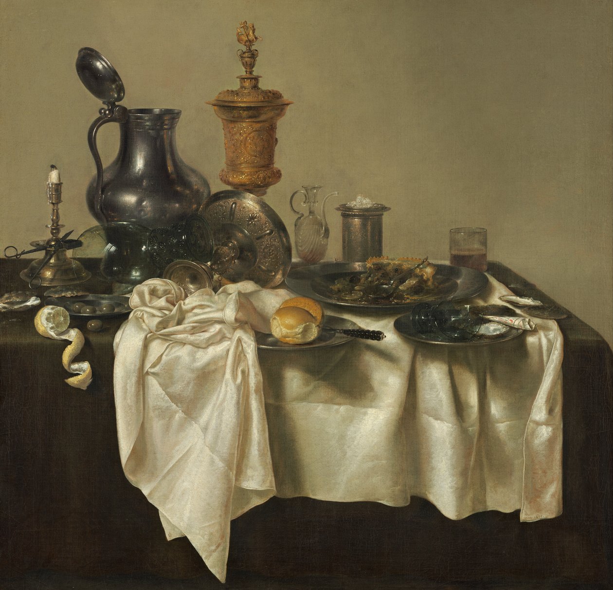 Kawałek Bankietowy z Mince Pie autorstwa Willem Claesz. Heda