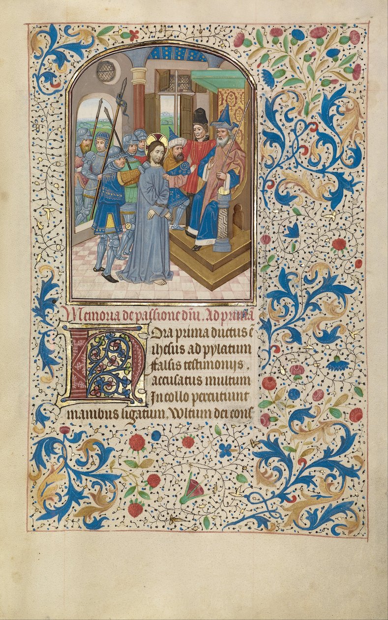 Chrystus przed Piłatem autorstwa Willem Vrelant