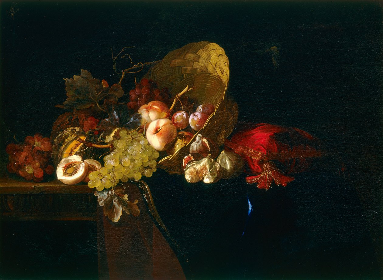 Martwa natura owoców autorstwa Willem van Aelst