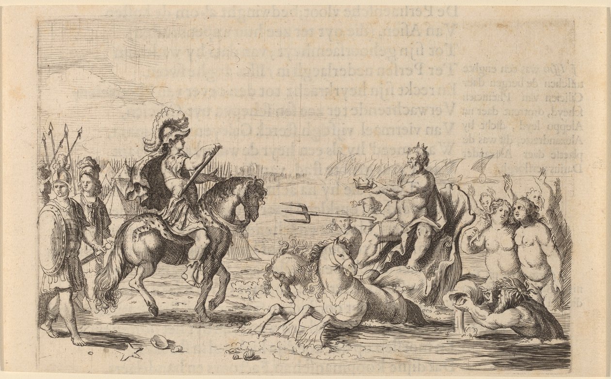 Aleksander Wielki i Neptun, 1634. autorstwa Willem Basse