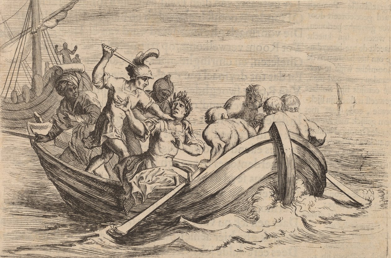 Nożowanie Pompejusza, 1634. autorstwa Willem Basse