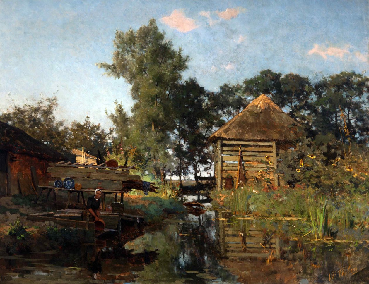 Praczka, 1880-1885. autorstwa Willem Bastiaan Tholen