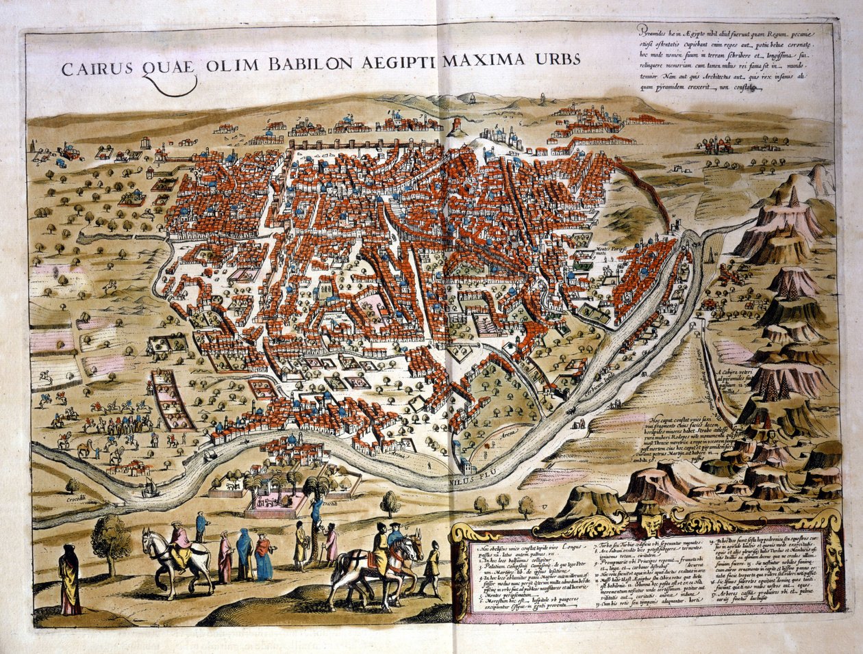 Kair. Atlas autorstwa Wilhelma Blaeu, Amsterdam 1630. autorstwa Willem Blaeu