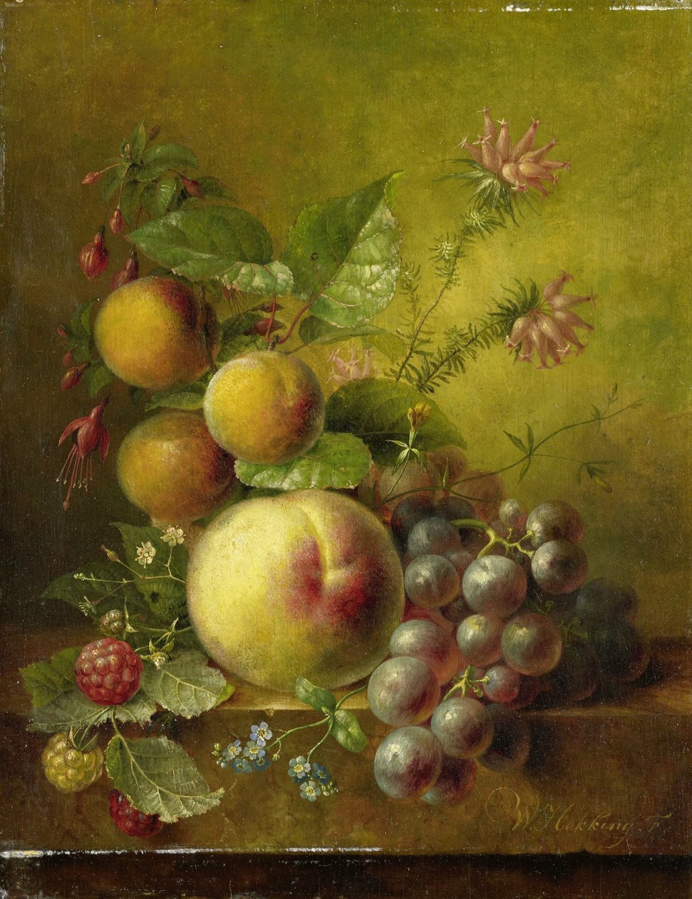 Martwa natura z owocami autorstwa Willem Hekking (I)