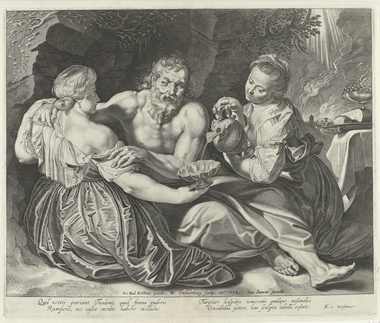 Lot i jego córki autorstwa Willem Isaacsz Swanenburg