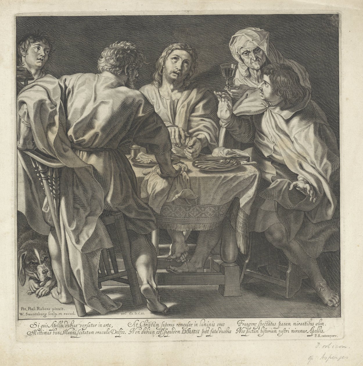 Posiłek w Emaus autorstwa Willem Isaacsz. van Swanenburg