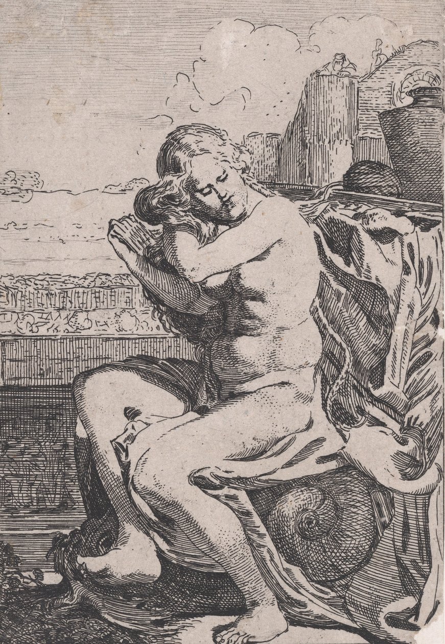 Batszeba czesząca włosy 1615. autorstwa Willem Pietersz. Buytewech
