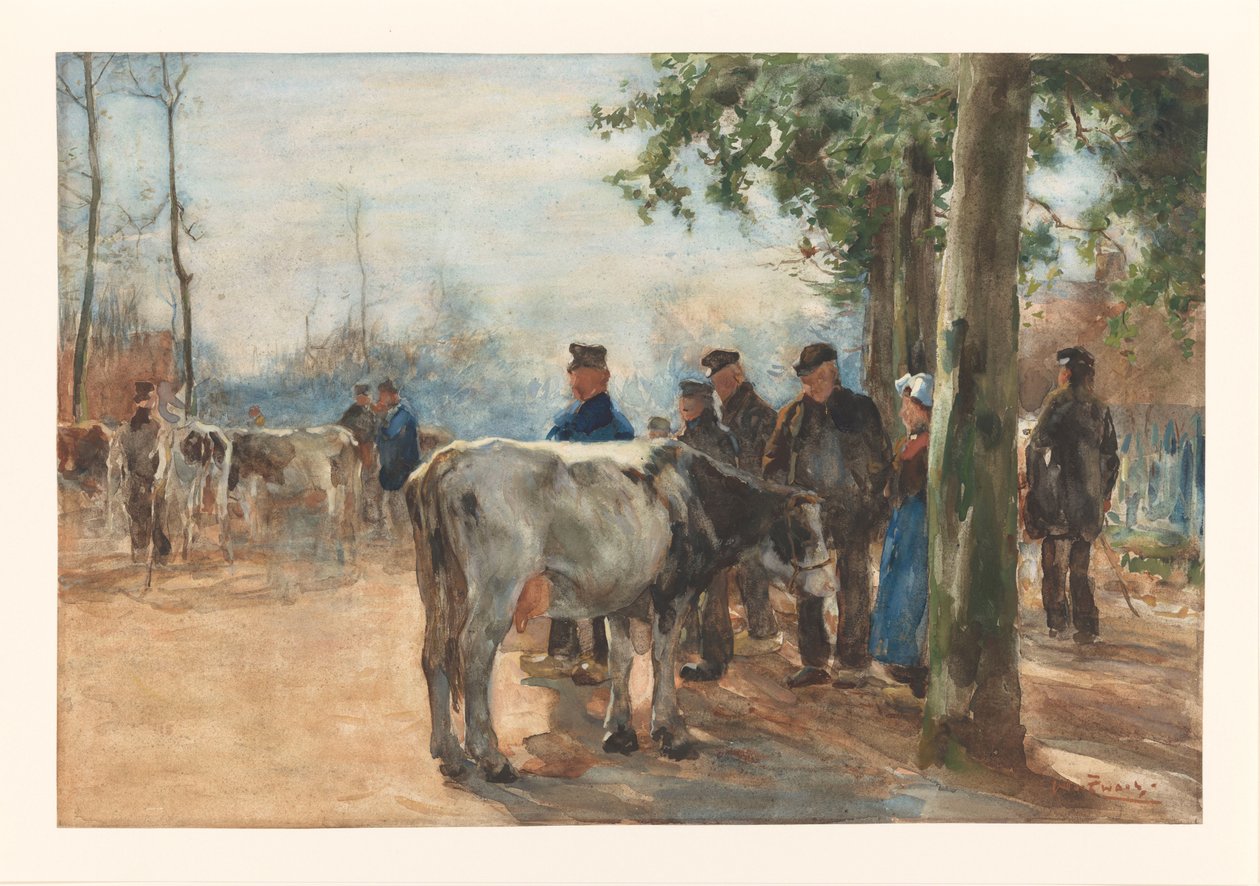 Rynek bydła autorstwa Willem de Zwart