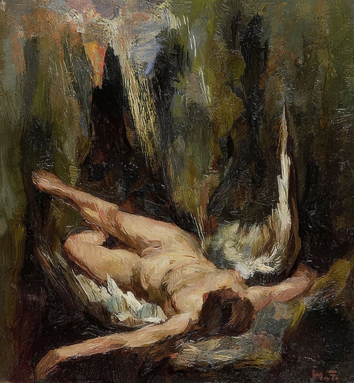 Upadły anioł (Der gefallene Engel) autorstwa Willem de Zwart