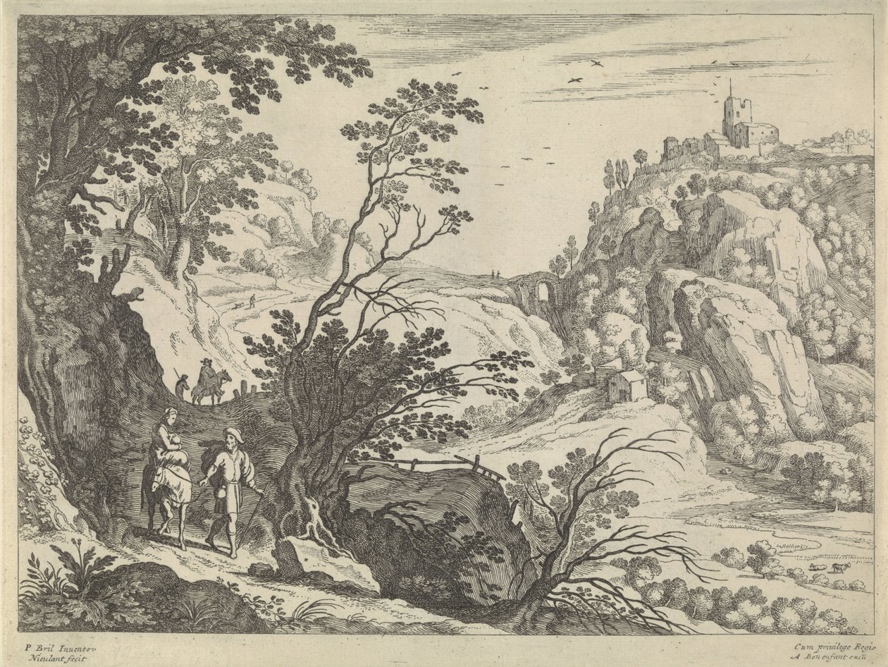 Lot do Egiptu autorstwa Willem van Nieulandt (II)