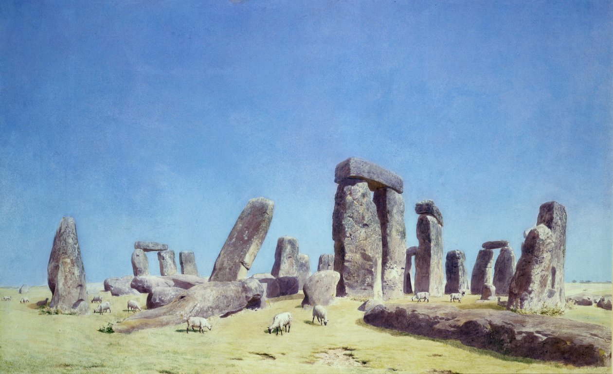 Owce w Stonehenge (wc) autorstwa Joseph Mallord William Turner