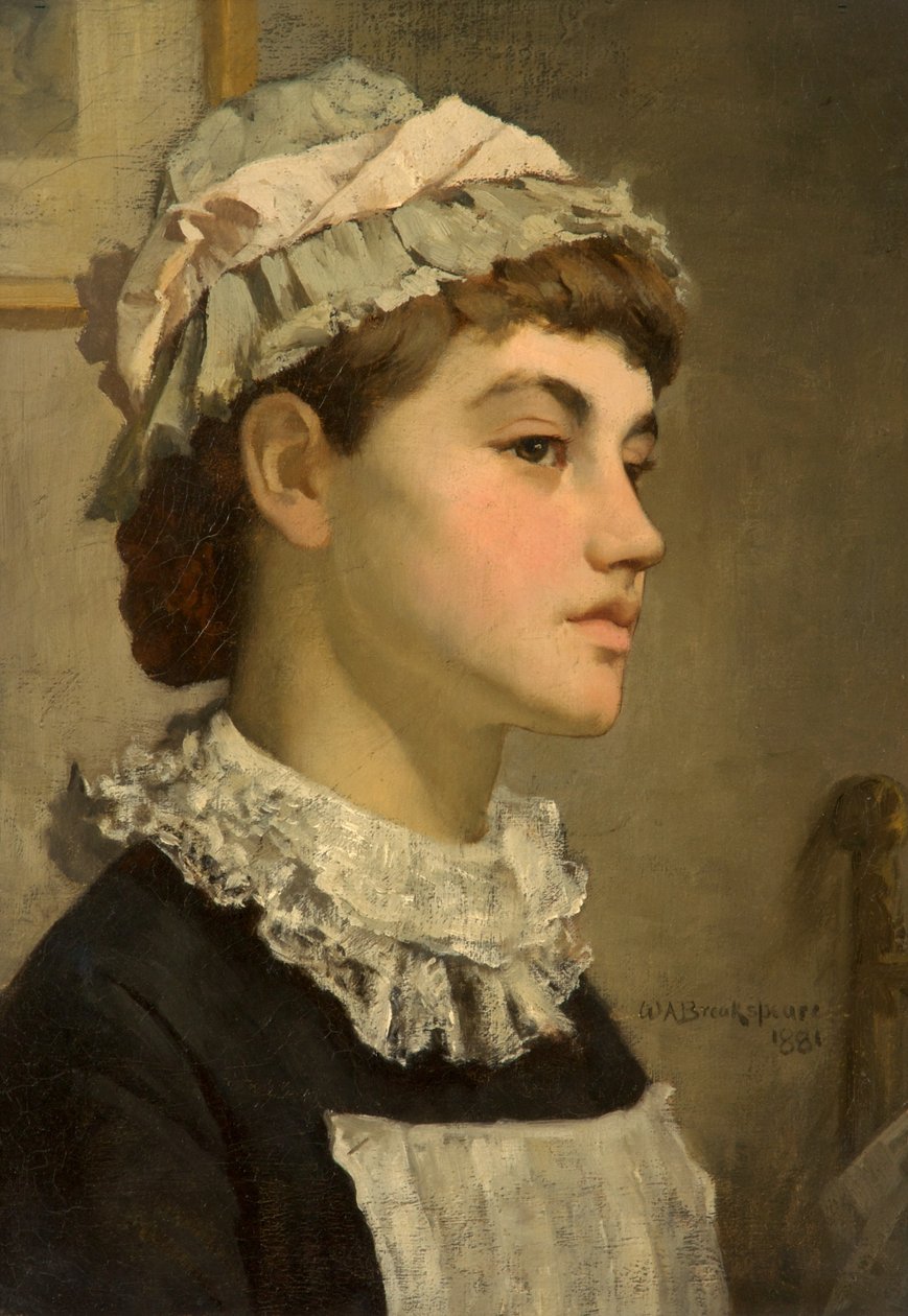 Służąca, 1881 autorstwa William A. Breakspeare