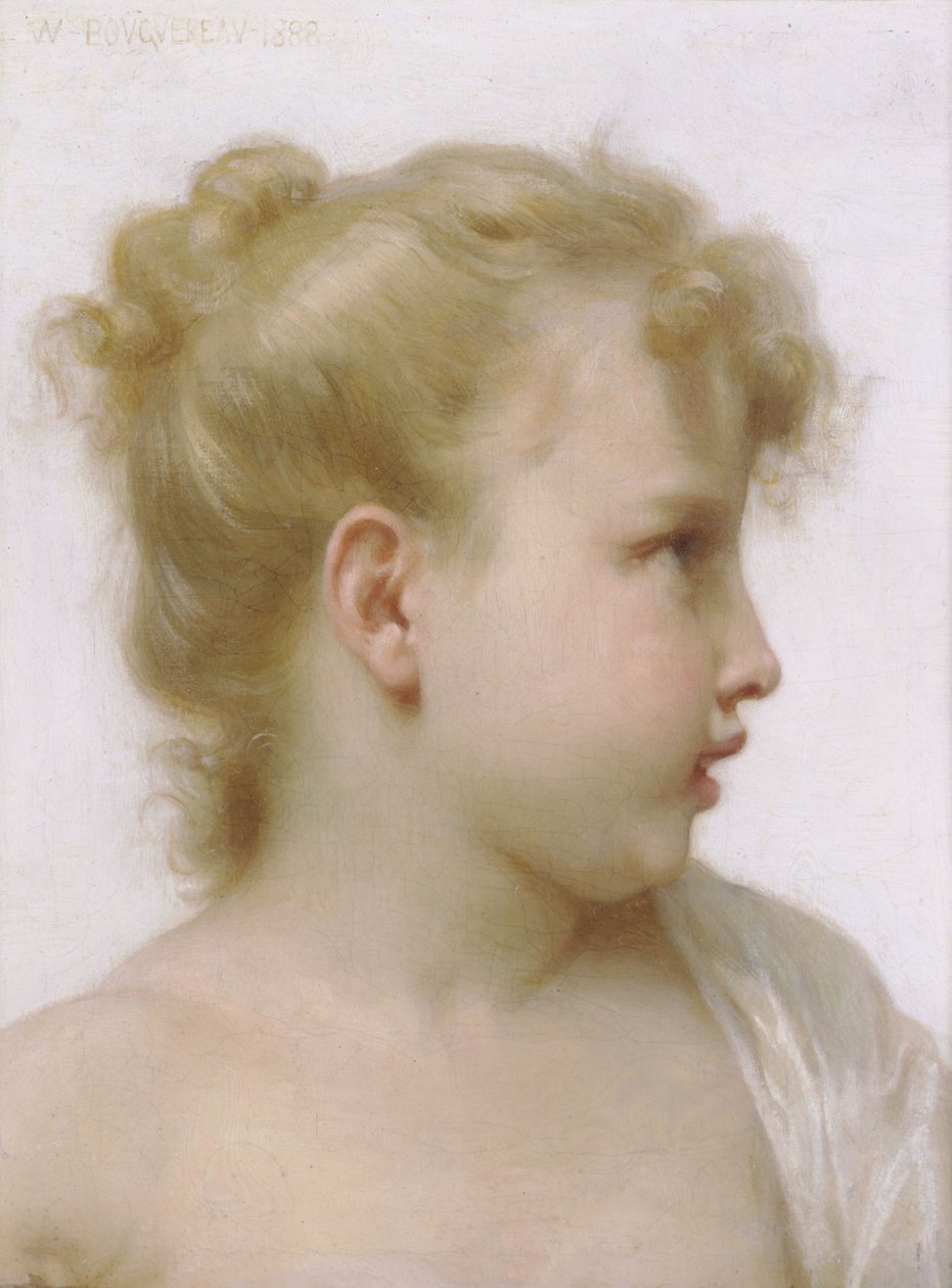 Głowa małej dziewczynki autorstwa William Adolphe Bouguereau
