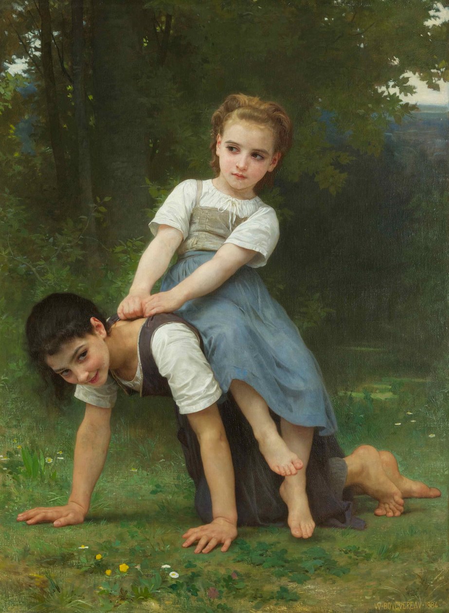 La Bourrique (Jazda konna) autorstwa William Adolphe Bouguereau