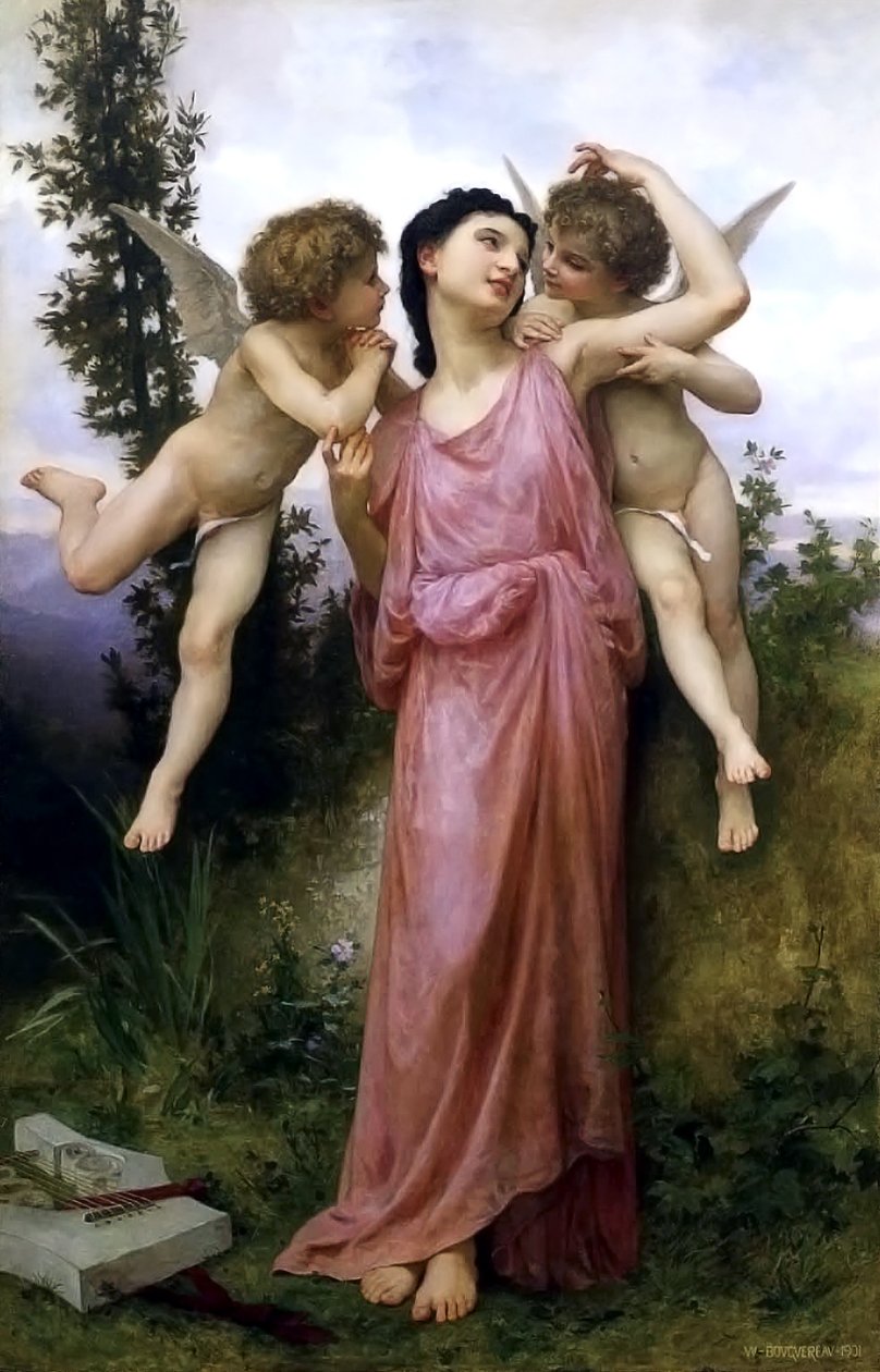 Czułe słowa autorstwa William Adolphe Bouguereau